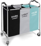 סל כביסה גדול על גלגלים